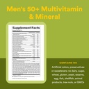 Natural Factors Whole Earth & Sea Men's 50+ Multivitamin & Mineral - Daily Nutritional Support Multivitamin - Supports Brain Health & Immune System Function - Vegan - 120 Tablets (60 Servings) 6