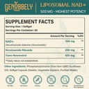800 mg Liposomal NAD+ Supplement with Nicotinamide Riboside 200 mg, Trans-Resveratrol 100 mg - True NAD Supplement for DNA Repair, Healthy Aging, Brain Function - 180-Day Supply 3