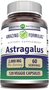 Amazing Formulas Astragalus (from Astragalus Membranaceus Plant Root) | 2000 Mg Supplement | Vegetarian Capsule | Non-GMO | Gluten-Free | Made in USA (1 Pack | 120 Count) 2