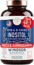 Myo and D-Chiro Inositol Supplement 40:1 Ratio - 2,000 mg Myo-Inositol plus Maca Root & Calming Ashwagandha - Healthy Ovarian Support Vitamins and Fertility Supplements for Women - 120 Vegan Capsules 2