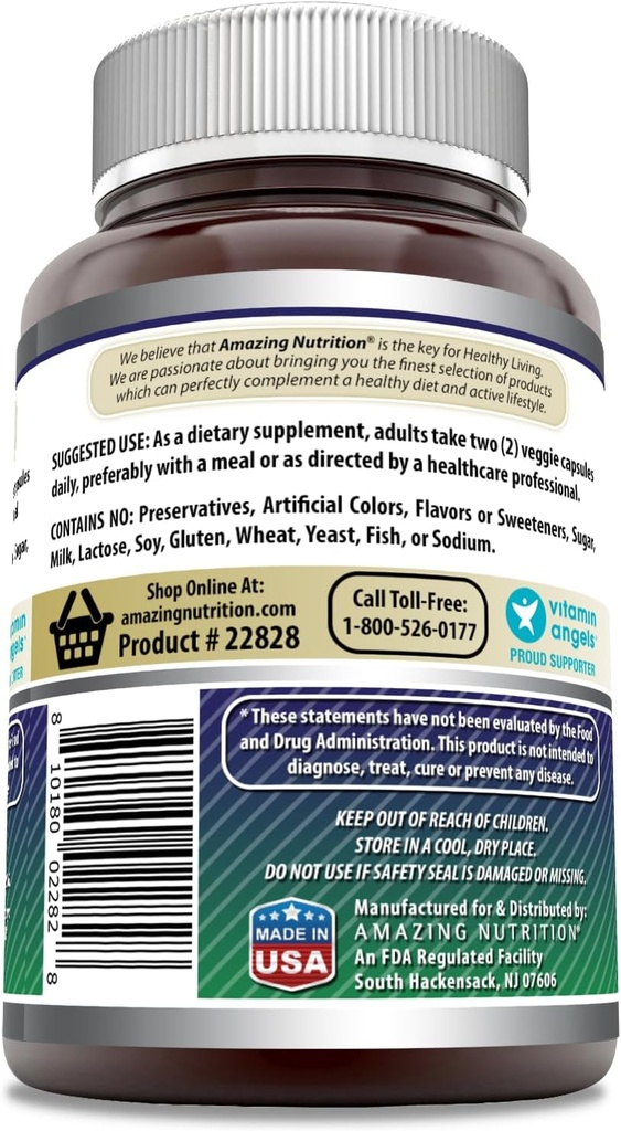 Amazing Formulas Astragalus (from Astragalus Membranaceus Plant Root) | 2000 Mg Supplement | Vegetarian Capsule | Non-GMO | Gluten-Free | Made in USA (1 Pack | 120 Count) 3