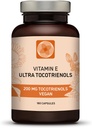 Ultra Tocotrienol 200mg Vitamin E Vegan – All 4 tocotrienols - Alpha Tocotrienol + Beta Tocotrienol + Gamma Tocotrienol + Delta Tocotrienol – No Tocopherols - Unique Tocotrienol Complex 5