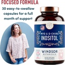 Myo and D-Chiro Inositol Supplement 40:1 Ratio - 2,000 mg Myo-Inositol plus Maca Root & Calming Ashwagandha - Healthy Ovarian Support Vitamins and Fertility Supplements for Women - 120 Vegan Capsules 3