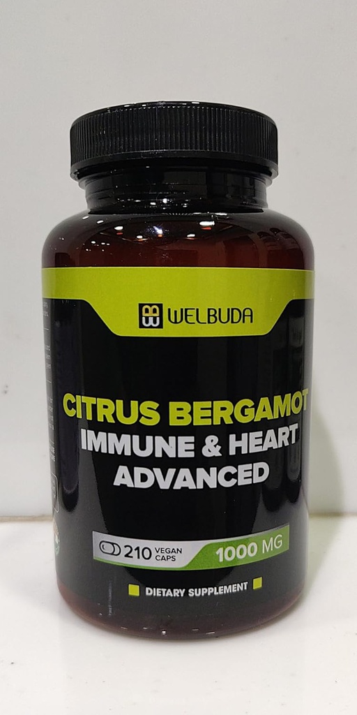 Citrus Bergamot with Olive Leaf, Hawthorn Berry & More - Combined Formula for Circulatory Health, Protective Function, Skin Health - 210 Capsules - 105 Day 3