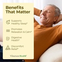 Turmeric Supplement & Chamomile Capsules for Sleep - Organic Turmeric Sleep Supplement with Chamomile Flowers Extract (Manzanilla) - Relaxation & Stress Support - Joint & Digestive Health. 60 Capsules 3