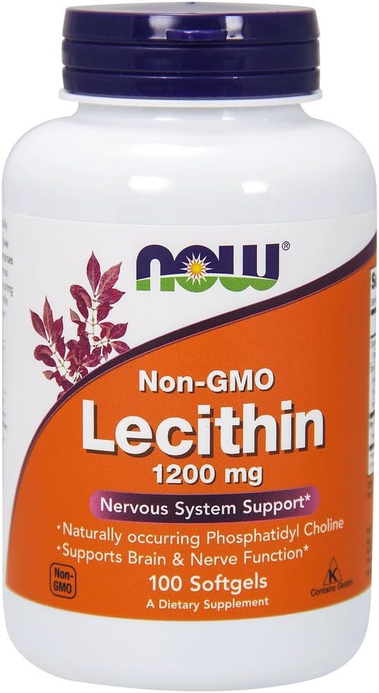 Now Foods Lecithin 19 Grain 1200 mg 100 Softgel 2