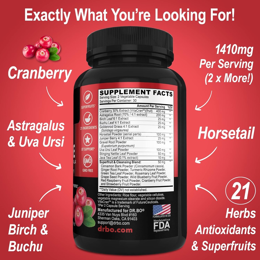 DR. BO Kidney Cleanse & Lung Support Pills - Premium Herbal Formulas to Support Kidney & Lung Health 3