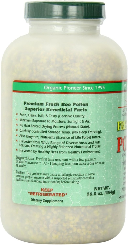 Fresh Bee Pollen Whole Granules - 16 oz. - Granules 4