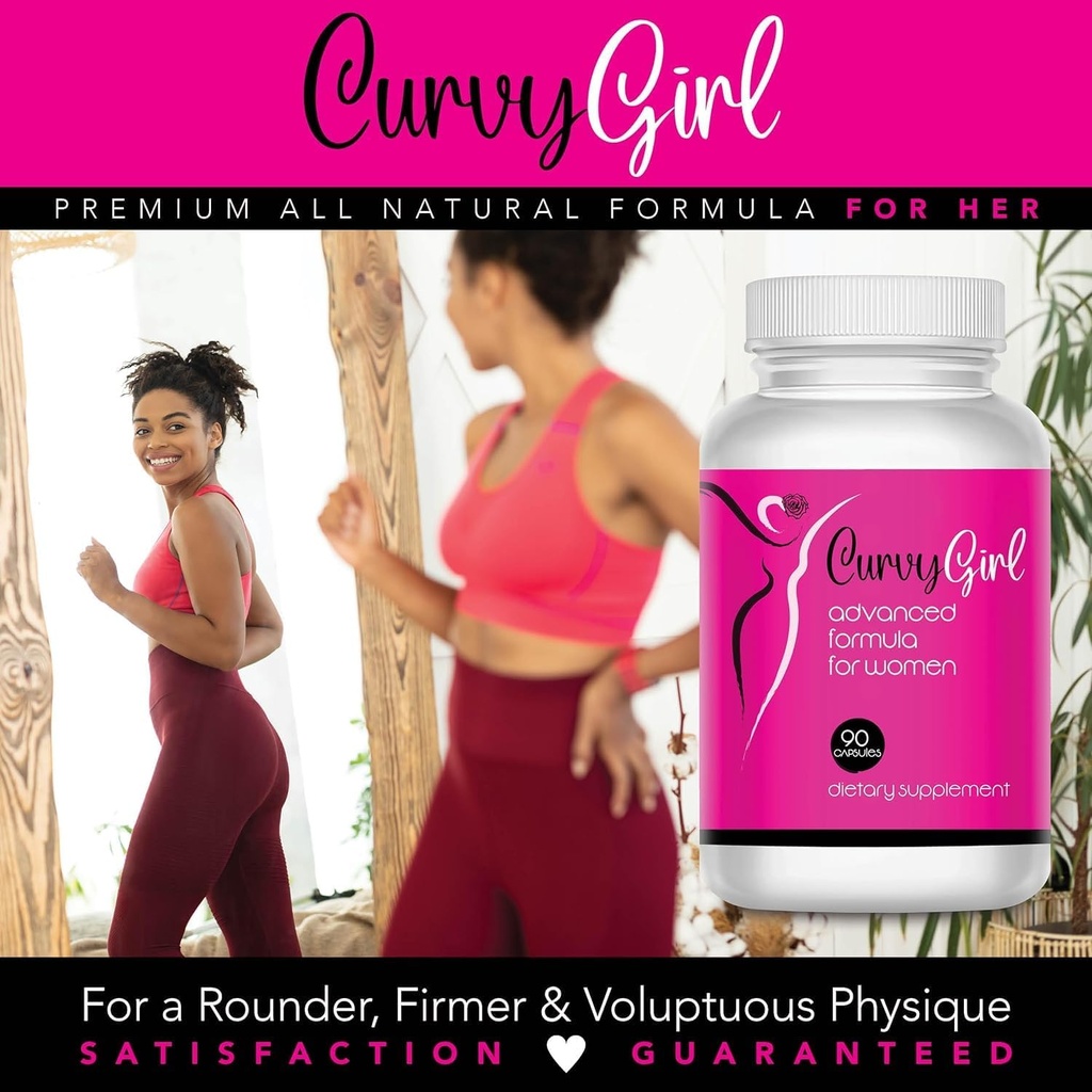 Curvy Girl- Female Weight Gain Pills- Hip and Breast Enhancement for Women- Get Your Curves Fast- Fill Out Your Jeans and Fit in That Swimsuit Without Surgery or Padding- 90 Capsules 6