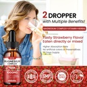 Triple Magnesium Complex Supplement, Magnesium Glycinate, Blend, Citrate Liquid Drops 1000mg with Ashwagandha, CoQ10, Vitamin B6, C, D, Zinc -Support Calm Stress Relief, Bone, Muscle, Mood Vegan 6