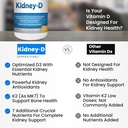 Kidney-D Kidney Supplement. Vitamin D Optimized for Kidney Support. Vitamin D3 and 7 Kidney Vitamins and Nutrients Designed for Kidney Health and More 3