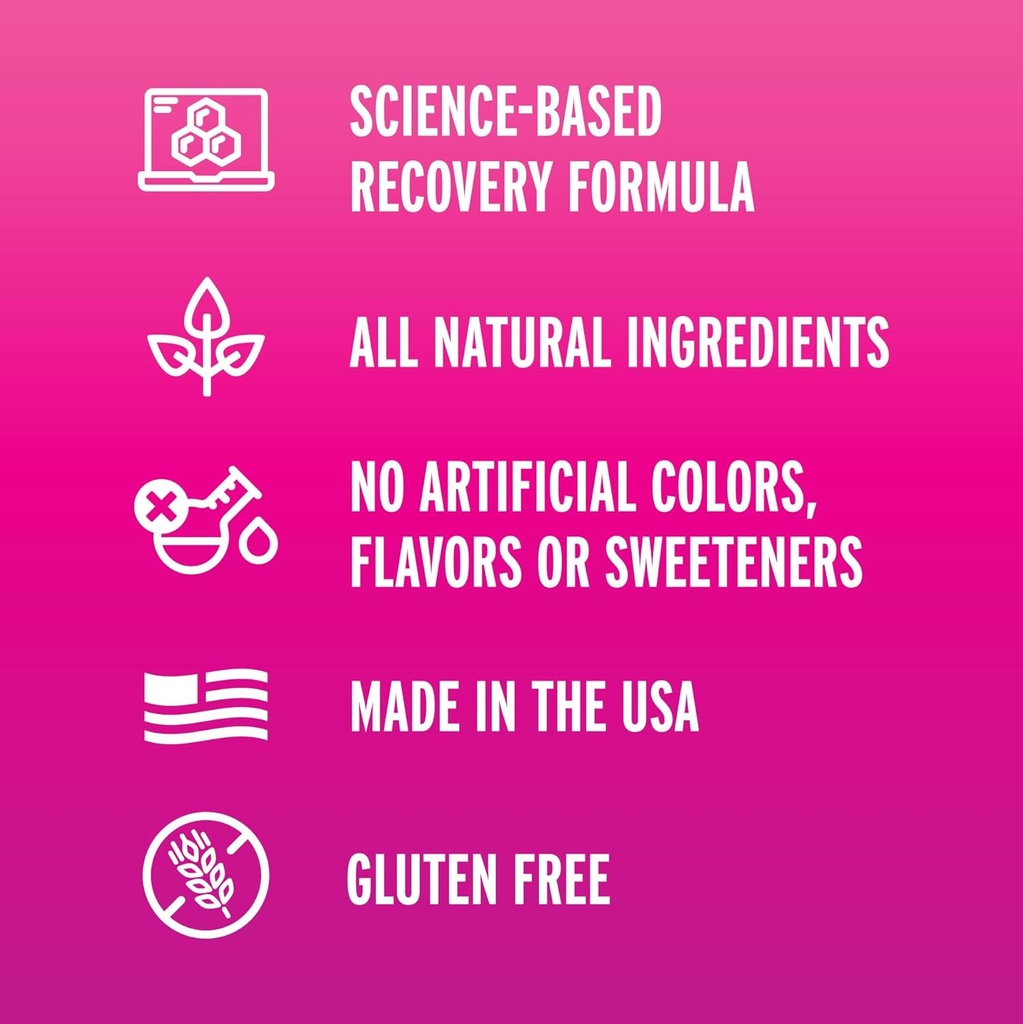 Fluid Recovery Post-Workout Drink Mix - Whey Isolate Protein, L-Glutamine, Carbs, All Natural Ingredients, Gluten-Free, Lactose-Free (Mixed Berry) 5