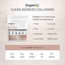 Organixx Collagen Peptides Powder with Vitamin C, Types I, II, III, V, X Hydrolyzed Collagen, Hair, Nail, Skin, Bone & Joint Health, Aging Support, Clean Sourced, Gluten Free, Unflavored, 15 Servings 4