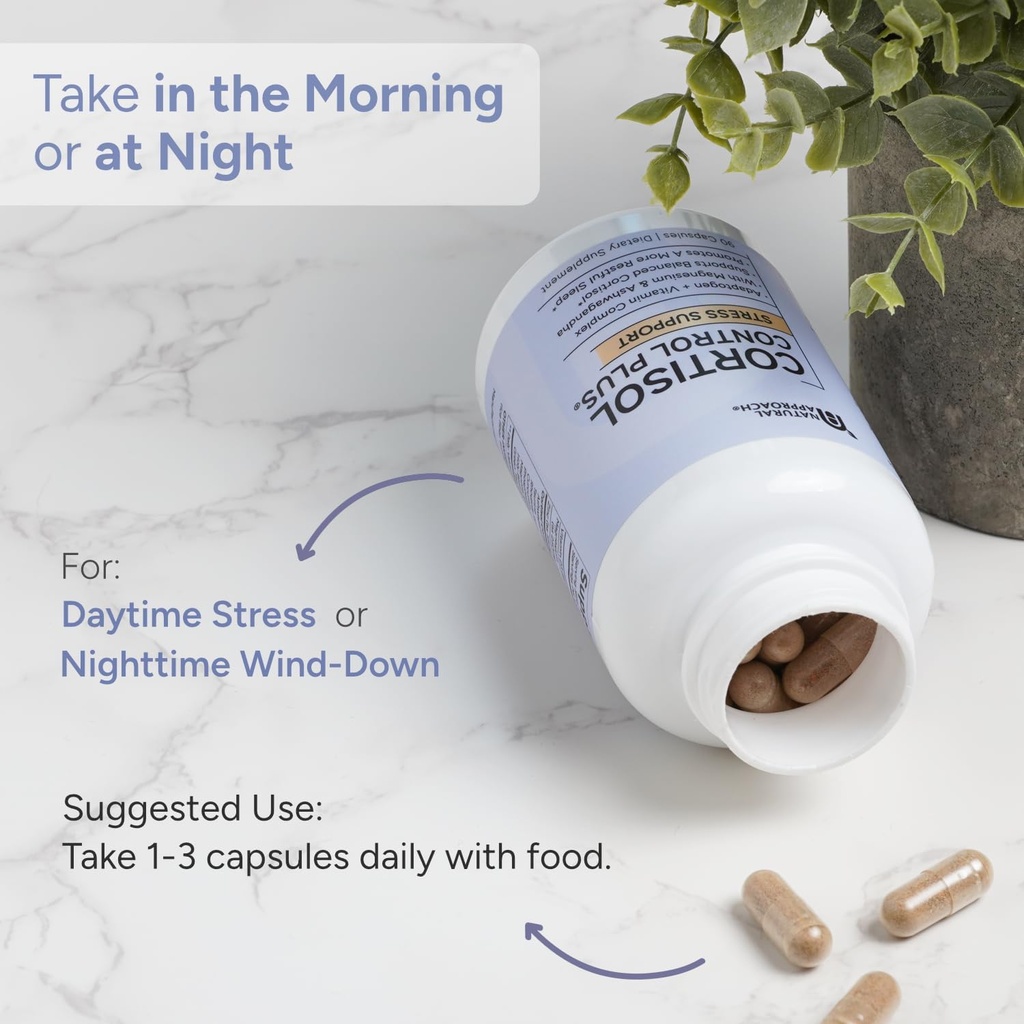 Cortisol Supplement for Women and Men - High Cortisol Manager to Support Relaxation, Calm, Restful Sleep & Detox - Ashwagandha, Magnesium, Rhodiola, Magnolia & More - USA Manufactured - 90 Capsules 5