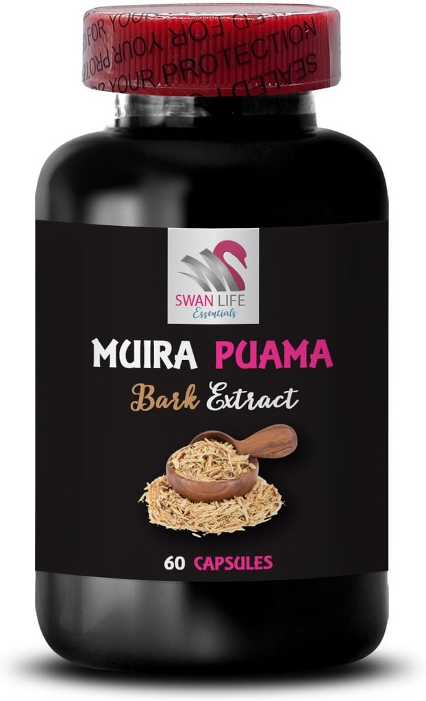 Energy Support Complex - Muira PUAMA BARK Extract - Natural Daily Lift, Active Lifestyle Support, Nature’s Momentum, Mindful Boost, Botanical Drive, Botanical Lifestyle Support 2 Bottles 120 Capsules 3