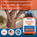 Nova Nutritions Triple Strength Glucosamine Chondroitin MSM 2600mg/Serving Capsules, Supports Healthy Joint, Cartilage and Connective Tissue - Promotes Joint Comfort & Flexibility 180 Count 4