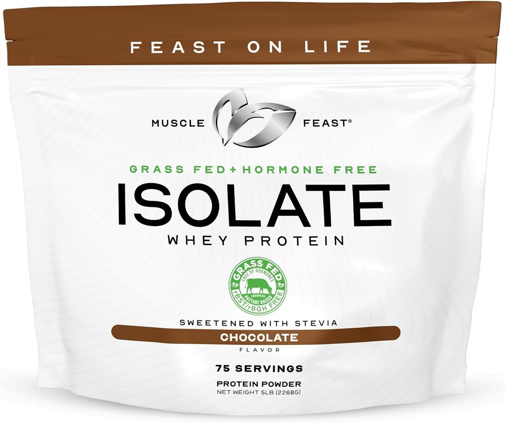 Muscle Feast Isolate + Creatine Candy Bundle: 1 Whey Protein Isolate (Chocolate, 5lb) + 1 Creatine Candy (Lemon Lime, 360) | Premium Supplements, Vegetarian, Gluten Free 3