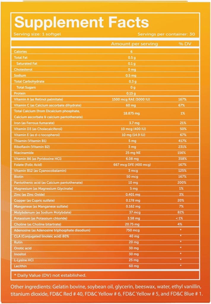Vivioptal Multi, 30 Softgels, Multivitamin & Multimineral, Gluten Free, German Formula 4