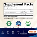 Vitamatic Lactobacillus Rhamnosus 5 Billion per DR Capsule (10 Billion Per 2 Capsules) - 60 Count - Advanced Digestive & Immune Support - Made with Prebiotic Inulin Fiber 3