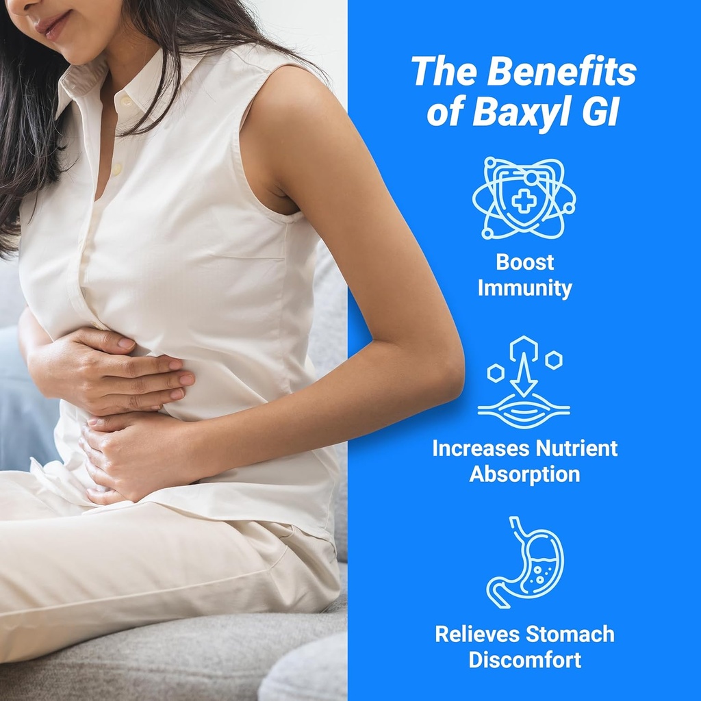 BAXYL + GI Bundle - Liquid Hyaluronic Acid for Joint Relief & MHB3Hyaluronan and Amaferm for Digestion, Digestive Aid & Stomach Relief 4