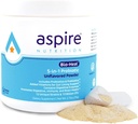 Aspire Nutrition 5-in-1 Bio-Heal® Probiotic for Kids, Men & Women - Best Supplement for Brain Function, Gut Health & Constipation - Shelf Stable & Fortified with Vitamin, Mineral & Prebiotics - Powder 2