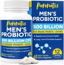 Probiotics for Men, 500 Billion CFUs & 12 Strains, Prebiotic & Probiotic, Cranberry, Saw Palmetto, Digestive Enzymes, Gut & Bloating, Lung Liver Prostate Support, 30-Day Supply 2