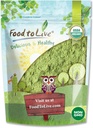 Food to Live Organic SuperGrass Powder Blend – Mixed Alfalfa, Barley Grass, and Wheatgrass Powders. Non-GMO, Pure Superfood, Vegan, Kosher, Bulk. Mixes Well. Perfect for Smoothies, and Shakes 2
