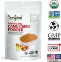 Sunfood Superfoods Raw Organic Camu Camu Powder - Camu Camu Powder Organic, Camu Camu Berry Vitamin C Powder for Juice and Smoothies, USDA Organic, Non GMO - 3.5 oz Bag 4