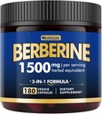 Berberine Supplement - Berberine Weight Loss, High-Potency Berberine 1500MG of Berberine HCL, Plus Citrus Bergamot - for Metabolic, Digestive, and Immune Support - Vegan, Non-GMO, 180 Capsules 2