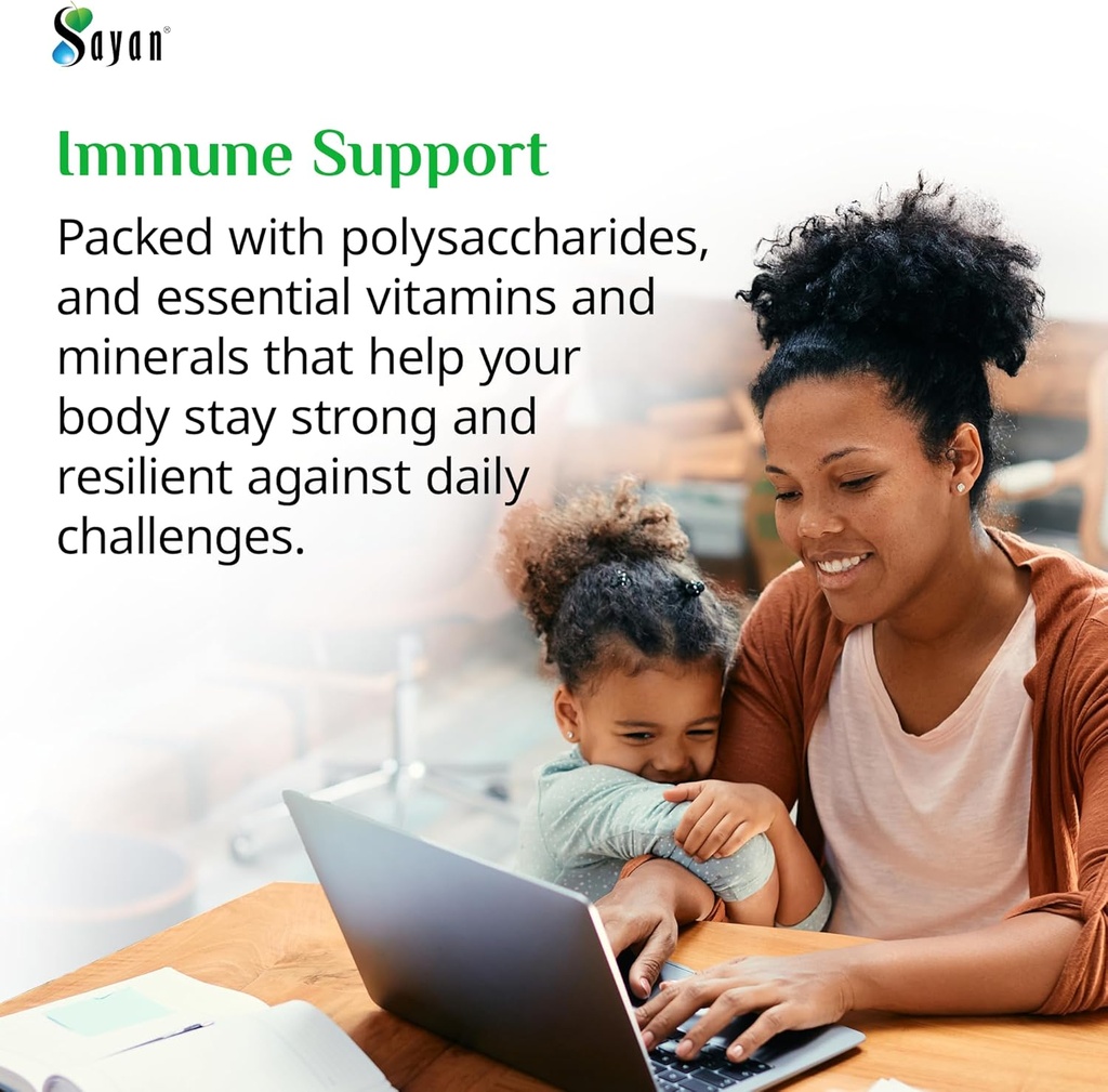 Sayan Siberian Chaga Mushroom Extract – 90 Capsules/420mg ea – Natural & Wild-Harvest Antioxidant Supplement – Immune System Support & Regulate Body Functions – Vegan, Non-GMO, No Fillers or Additives 3