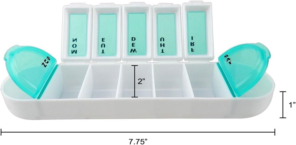 Efficient 7-Day Pill Reminder Case for Prescription Meds, Vitamins, and Supplements - Stay Organized and On Track with Your Daily Health Routine 5