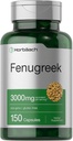 Horbäach Fenugreek Capsules 3000 mg | 150 Count | Non-GMO & Gluten Free Extract | Fenugreek Seeds 2