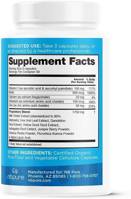 nbpure Liver Fend Liver Detox and Cleanse Milk Thistle and Liver Support Supplement, 90 Count 6