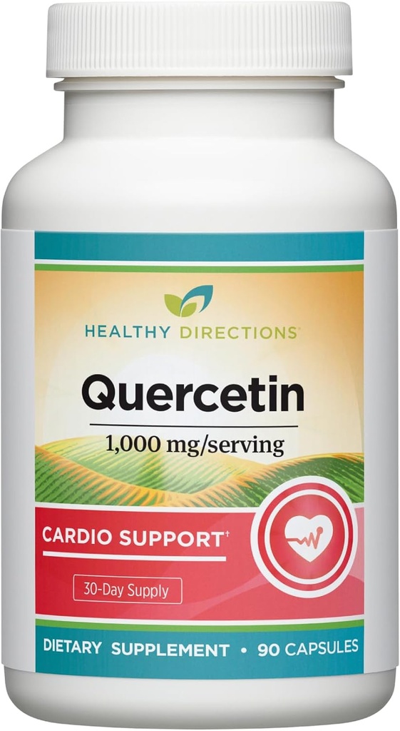 Healthy Directions Quercetin Supplement - 1,000 mg/Serving, 90 Vegan Capsules for Cardiovascular Health (30-Day Supply) 2