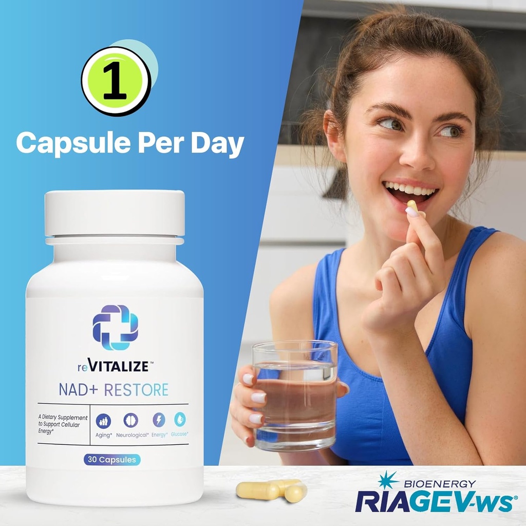 NAD+ Supplement 750mg - Advanced Nicotinamide Riboside for Anti-Aging & Supports Cellular Energy | NAD Plus Promotes DNA & Brain Health with High Absorption Formula Third Party Tested 30 Servings 3