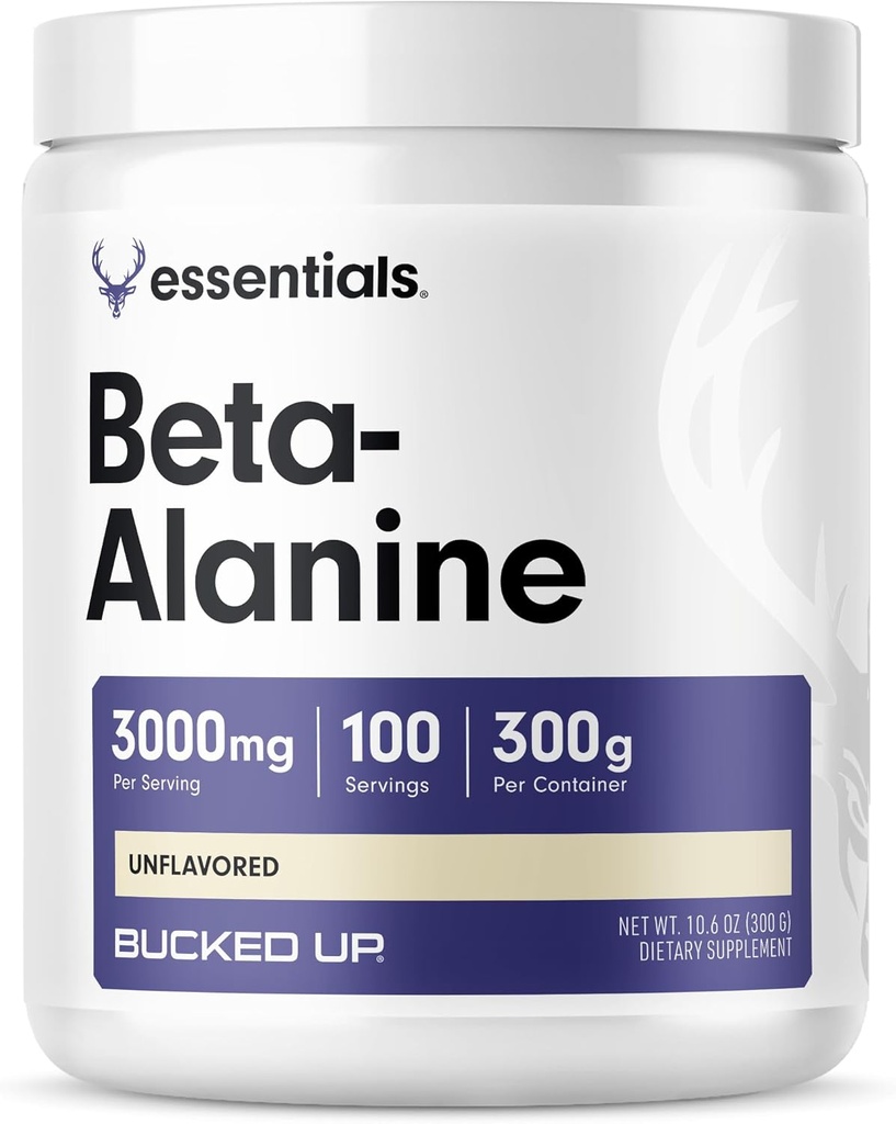 Bucked Up Beta Alanine 300mg Powder, Non-GMO, Gluten-Free, Unflavored (100 Servings) 2