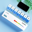 Daviky Pill Organizer, Large Daily Pill Organizer, XL Pill Box 2 Times a Day, Extra Large Weekly Pill Organizer Twice a Day, Pill Cases Organizers 7 Day AM PM, Large Pill Box Pill Holder 4