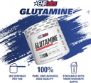 EHP Labs L Glutamine Powder Amino Acids - L-Glutamine, Workout Recovery, Immune Health & Gut Health Support (500g) - 100 Servings 4