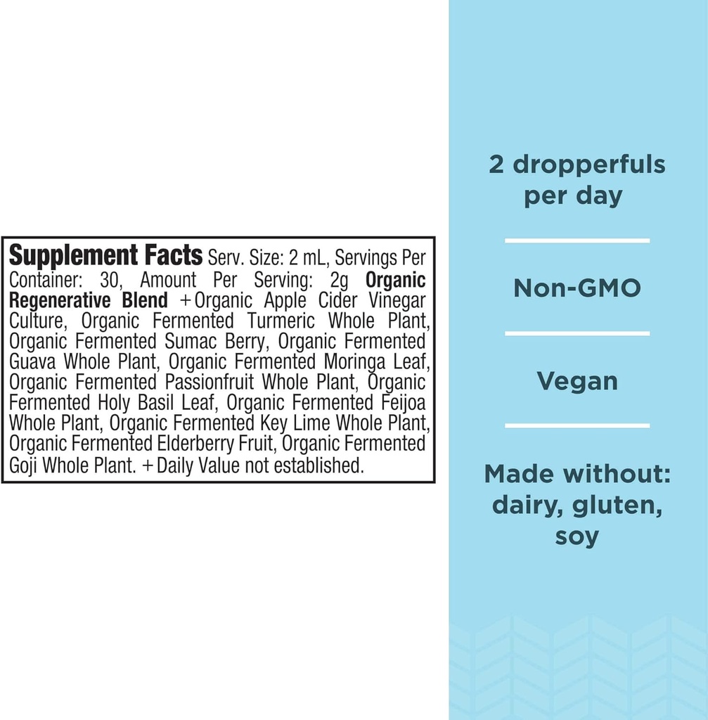 Ancient Nutrition Herbal Apple Cider Vinegar Supplement with Superfood & Antioxidants, Organic Apple Cider Vinegar Tincture, USDA Certified Organic, Vegan, Gluten-Free, 2 oz, 30 Servings 5