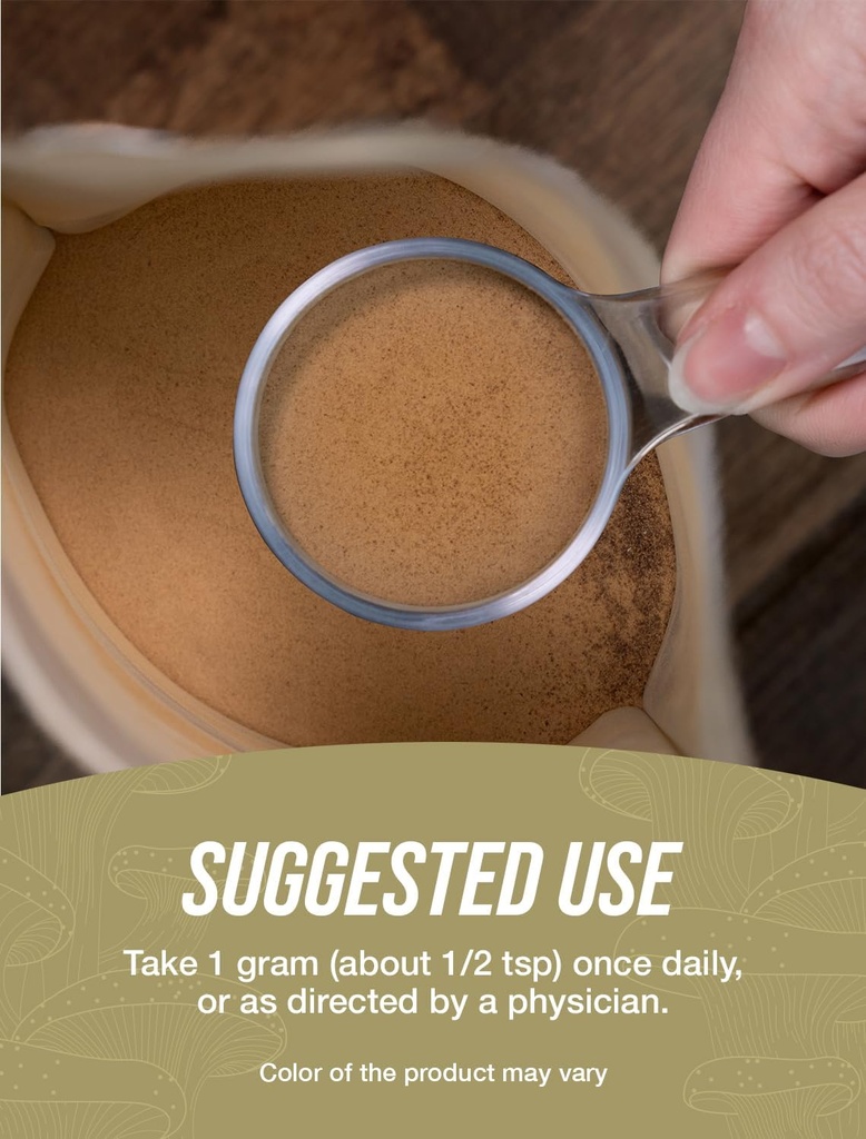 BulkSupplements.com Organic Lions Mane Mushroom Powder - Lions Mane Powder, Mushroom Supplement - Vegan & Gluten Free, 1g per Serving, 1kg (2.2 lbs) (Pack of 1) 5