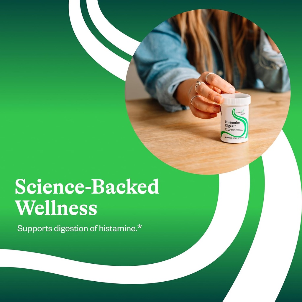 Seeking Health DAO Enzyme - Formerly Histamine Digest, DAO Enzyme Supplement for Histamine Food Intolerance, Supports Digestive Health, Upset Stomach, Vegetarian (90 Capsules)* 5