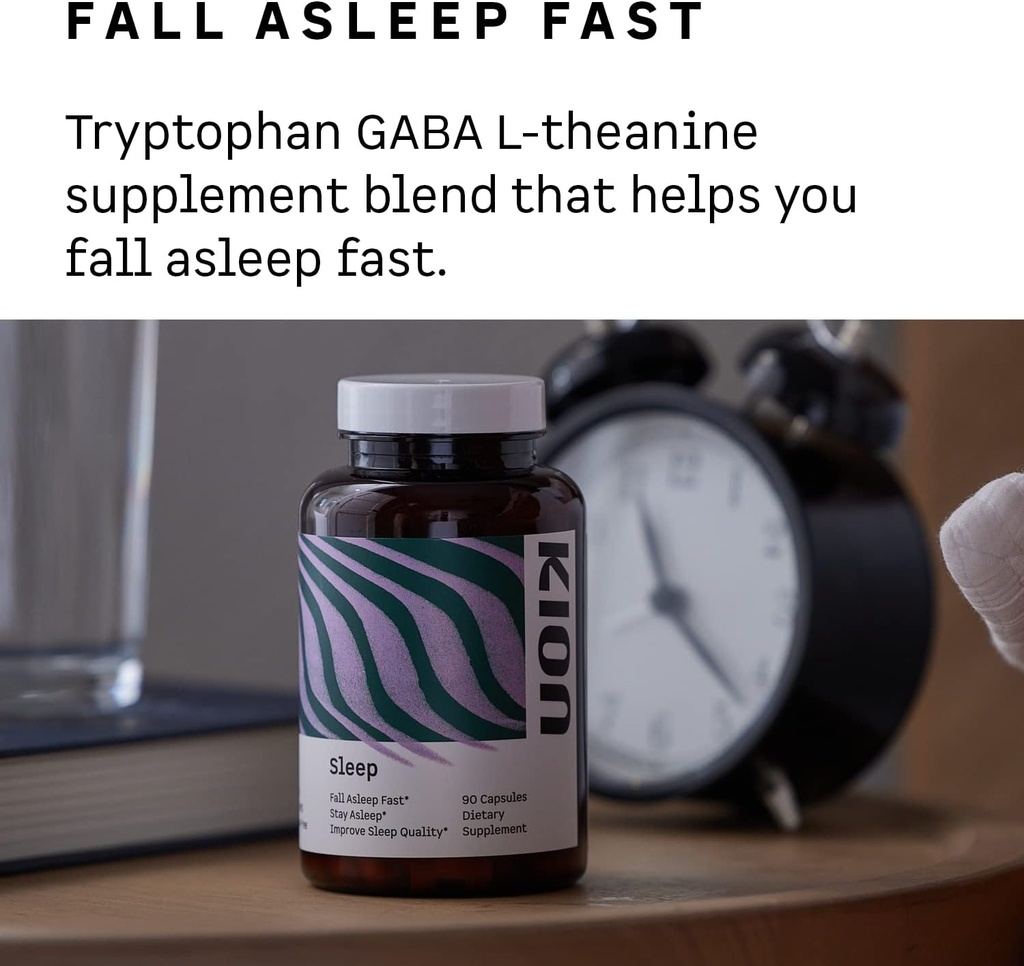 Kion Sleep | Fall Asleep Fast, Stay Asleep & Improve Sleep Quality | Amino Acid Powered Sleep Support | 30 Servings 4