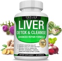 Liver Cleanse Detox & Repair Formula Liver Detox Supplement – Milk Thistle with Dandelion, Artichoke, Turmeric, Beet Root, Turmeric & More for Natural Fast Herbal Cleansing Non-gmo Vegan 60 Capsules 2