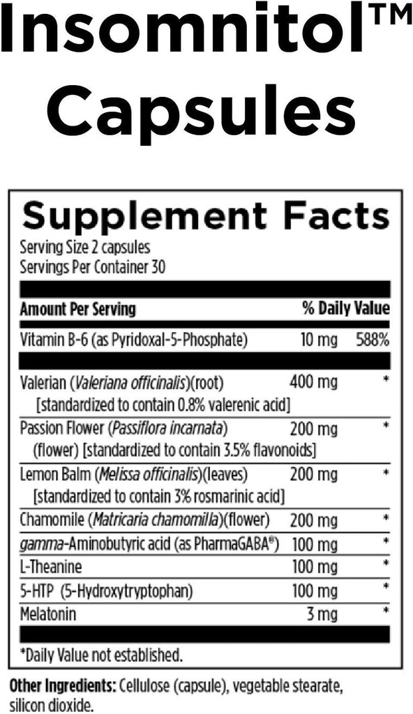 Designs for Health 5-HTP + Insomnitol Duo - Mood Supplement, Includes Valerian, Melatonin, and L-Theanine (2 Product Set) 4