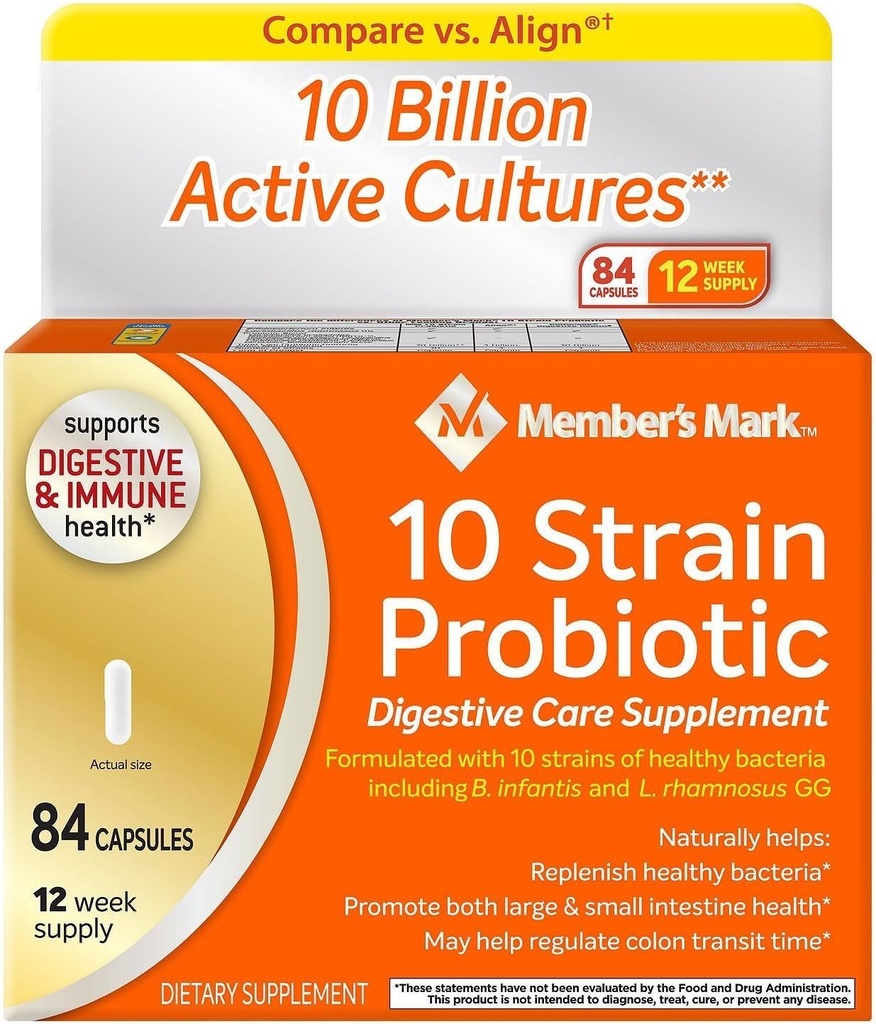 Member's Mark 5X Probiotic Digestive Care Supplement - 2/42ct. Bottles 2
