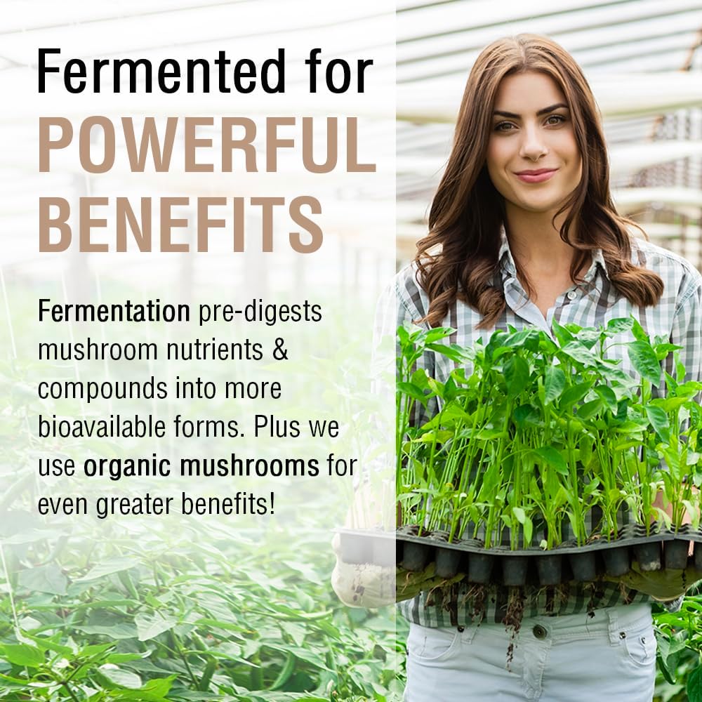 SOLARAY Fermented Chaga Mushroom 1000 mg | Healthy Immune Function Support | 30 Servings | 60 VegCaps 5