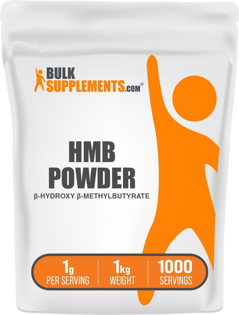 BulkSupplements.com HMB Powder - as Calcium HMB, Beta-Hydroxy Beta-Methylbutyrate - HMB Powder Supplements, Gluten Free - 1g per Serving, 1kg (2.2 lbs) (Pack of 1) 2