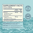 Magnesium Ashwagandha | Calming Magnesium Supplement for Adults | Relax, Rest, Calm Mood & Sleep Support | Mag Citrate & Oxide 400 mg + Ashwagandha 500 mg | Muscle Health & Stress Relief | 120 Ct 6