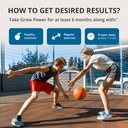 NuBest Grow Power - Calcium Supplement - Magnesium Supplement with Vitamin D3, B6, Zinc, Phosphorus and Multivitamin for Strong Bones, Overall Health for Age 10+ | Pack 2 5