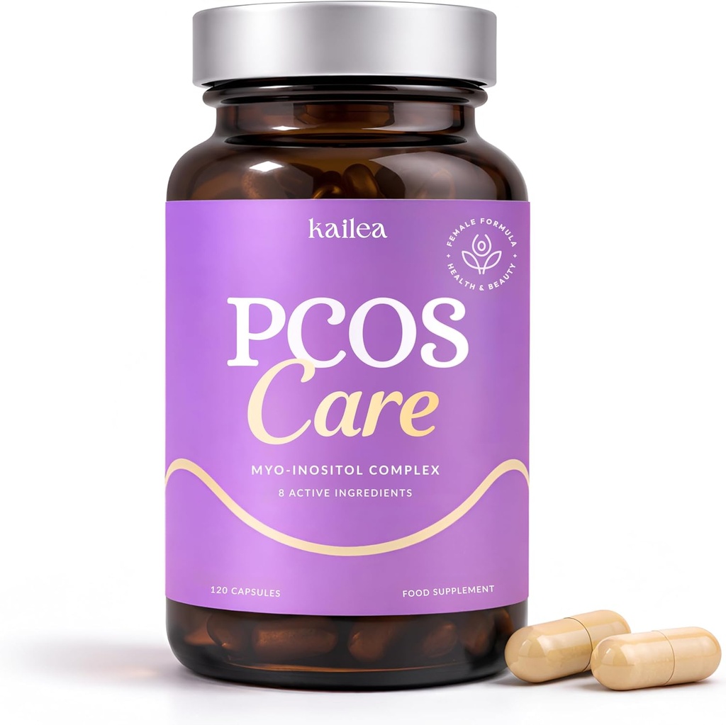 8-in-1 PCOS Support Supplement - 2,000mg Myo Inositol, NAC, Maca Root, Cinnamon, Chromium, Folate, Zinc, Vitamin D3 | Hormone Balance, Ovarian Health & Weight Management Support | 30-Day Supply 2